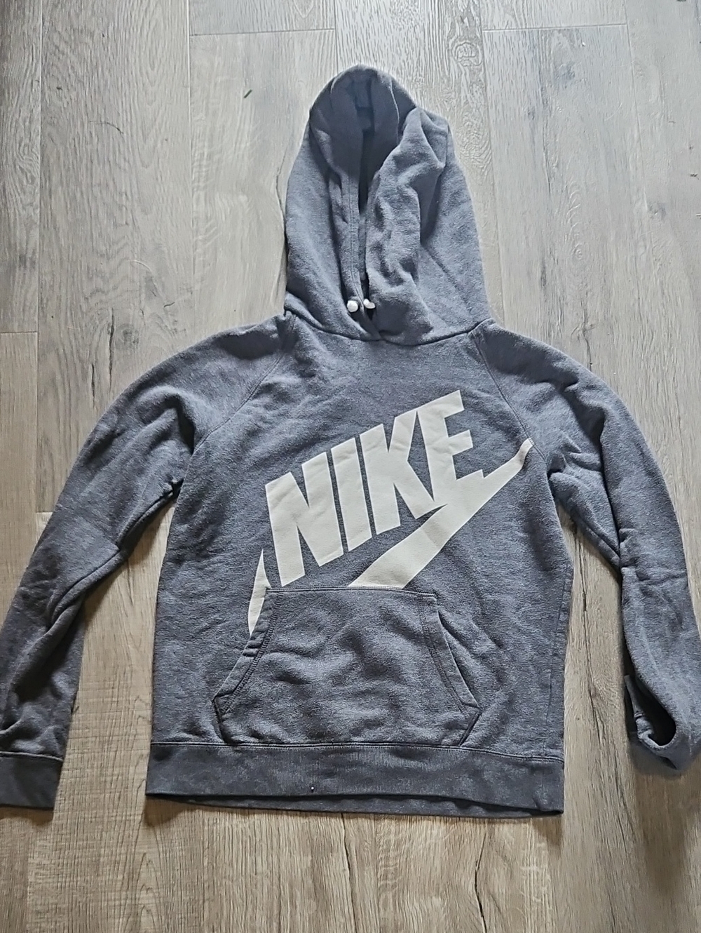 Nike Gray Logo Hoodie Sweatshirt